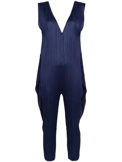 Issey Miyake Thicker Bottoms 1 Jumpsuit In Blue