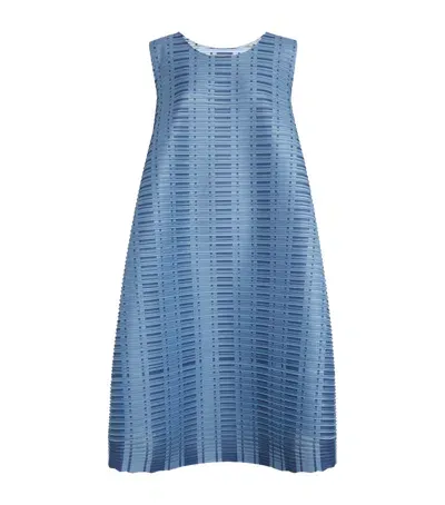 Issey Miyake Vege Mix 2 Midi Dress In Blue