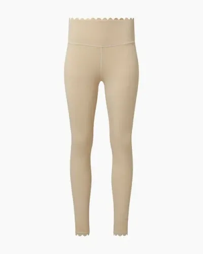 Ivl Collective Scallop Legging In Bone