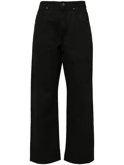 Izzue Cotton Cropped Trousers In Black