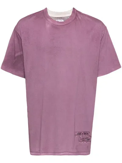 Izzue Graphic Print T-shirt In Purple