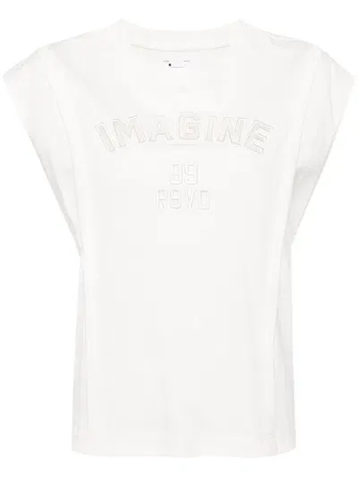 Izzue Logo-appliqué Cotton T-shirt In White