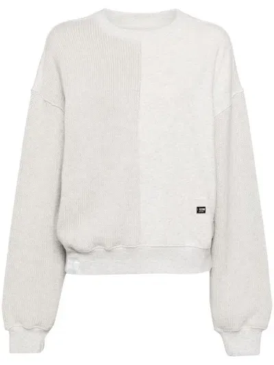 Izzue Patchwork Sweatshirt In Grey