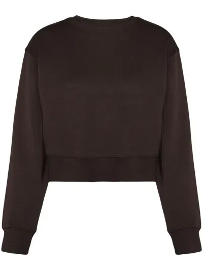 Izzue Rear-graphic-printed Sweatshirt In Brown