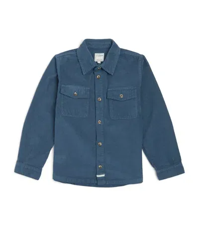 J & Josh Kids' Corduroy Long-sleeve Shirt In Blue