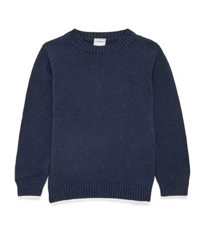 J & Josh Kids' Cotton Sweater In Blue