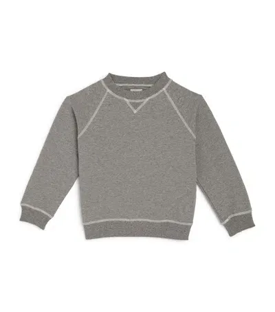 J & Josh Kids' Organic Cotton-blend Sweatshirt In Grey