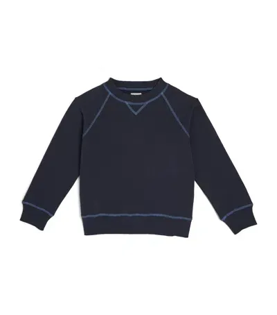 J & Josh Kids' Organic Cotton-blend Sweatshirt In Navy