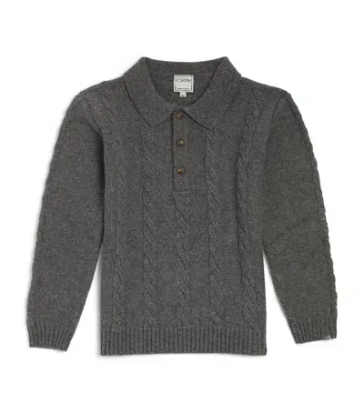 J & Josh Kids' Polo-neck Sweater In Grey