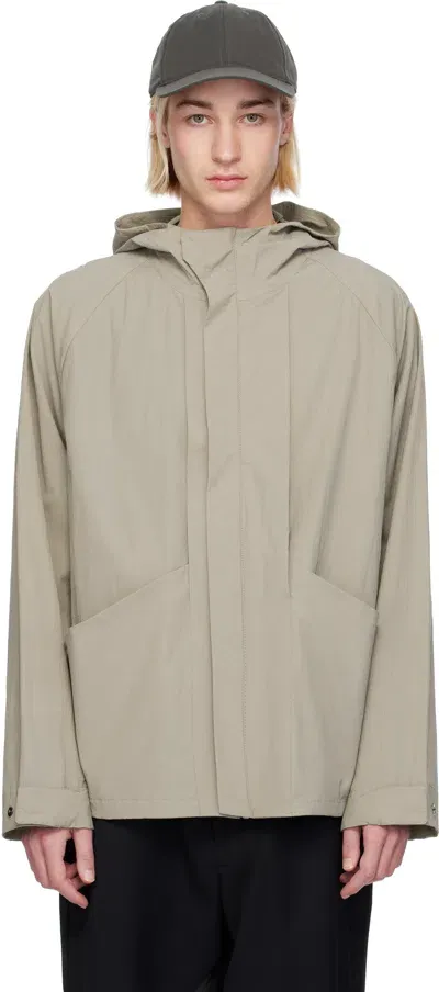 J Eongl I Ssense Exclusive Taupe Transform Jacket In Brown