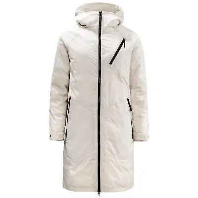 Pre-owned Jack Wolfskin Tech Lab Winter Parka Zip Hooded Womens White Jacket 1113171 5062 In Weiss