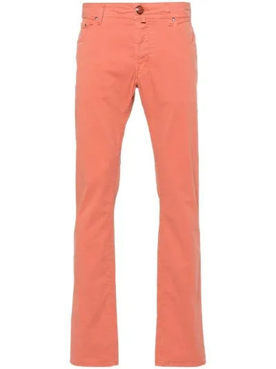 Jacob Cohen Nick Slim-fit Trousers In Orange