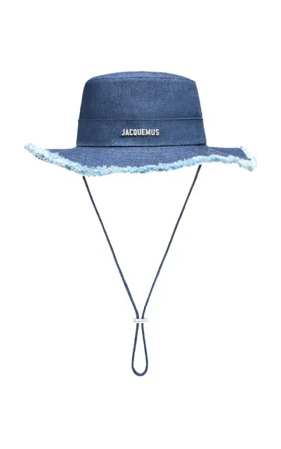 Jacquemus Artichaut Denim Bucket Hat In Medium Wash