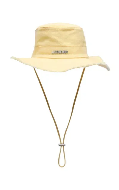 Jacquemus Artichaut Denim Bucket Hat In Yellow