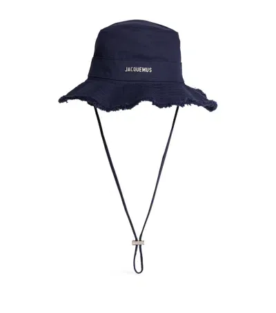 Jacquemus Artichaut Logo Bucket Hat In Blue