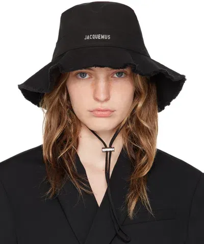 Jacquemus Black Les Classiques 'le Bob Artichaut' Bucket Hat In 990 Black