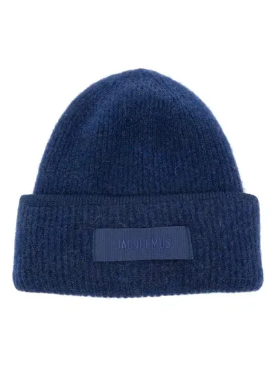 Jacquemus Blue Le Bonnet Gros Grain Beanie