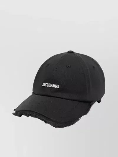 Jacquemus La Casquette Artichaut Baseball Cap In Black