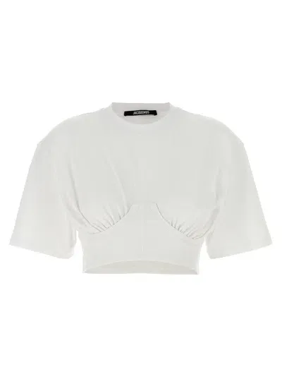 Jacquemus 'caraco' T Shirt In White