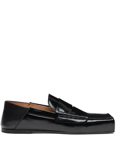 Jacquemus Carré Loafers In Black