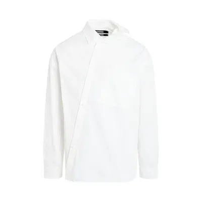 Jacquemus Cuadro Asymmetric Shirt In White