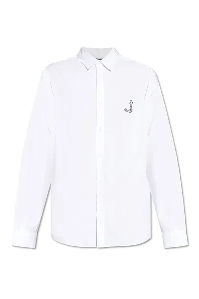 Jacquemus Embroidered Collared Long In White