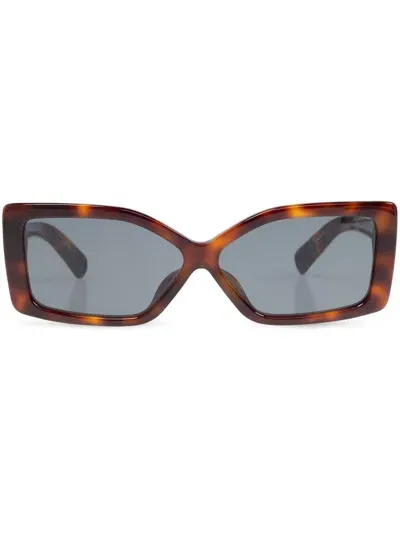 Jacquemus Glasses In Brown