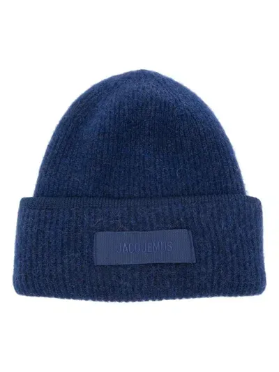 Jacquemus Blue Le Bonnet Gros Grain Beanie