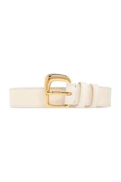 Jacquemus La Ceinture Ovalo J Buckle Belt In Beige