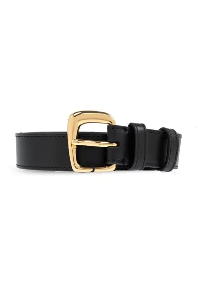 Jacquemus La Ceinture Ovalo J Buckle Belt In Black