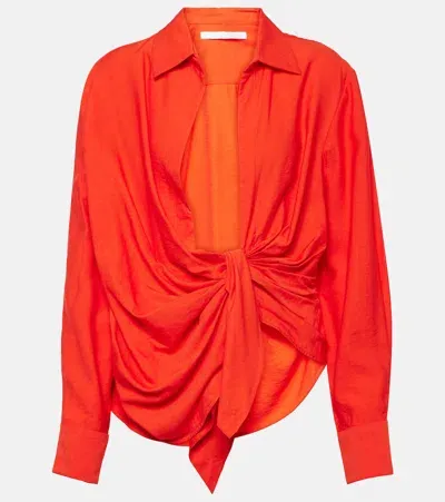 Jacquemus Hemd La Chemise Bahia In Orange