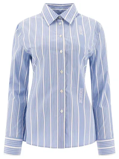 Jacquemus La Chemise De Costume Shirts In Blue