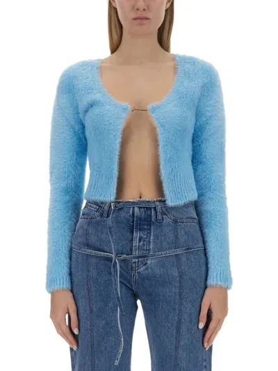 Jacquemus La Maille Neve Manches Longues In Baby Blue