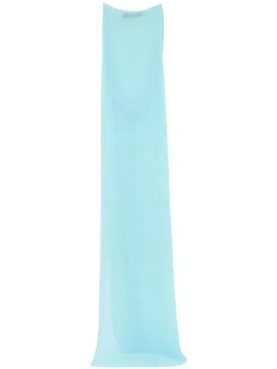 Jacquemus La Robe Ameno Maxi Dress In Blue