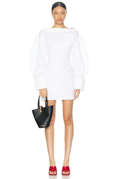 Jacquemus La Robe Chemise Casaco In White