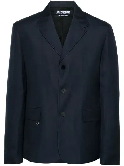 Jacquemus La Veste Cabri Single-breasted Blazer In Blue