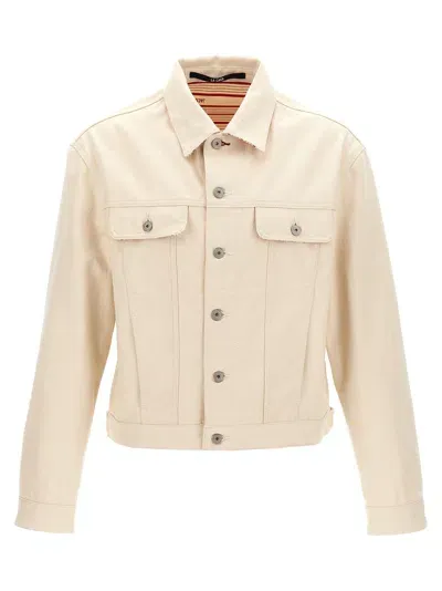 Jacquemus La Veste De-nîmes Casual Jackets, Parka In Neutral