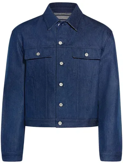 Jacquemus La Veste De-nimes Jacket In Blue