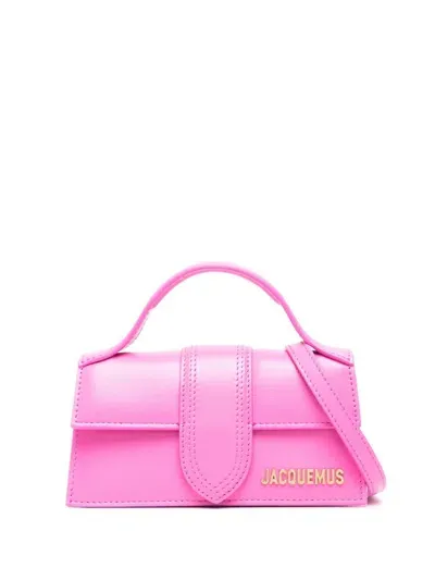 Jacquemus Le Bambino Leather Mini Bag In Pink