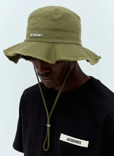 Jacquemus Le Bob Artichaut Expedition Hat In Green