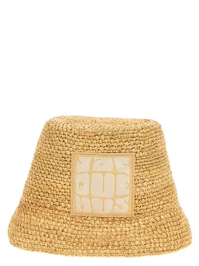 Jacquemus 'le Bob Ficiu' Bucket Hat In Brown