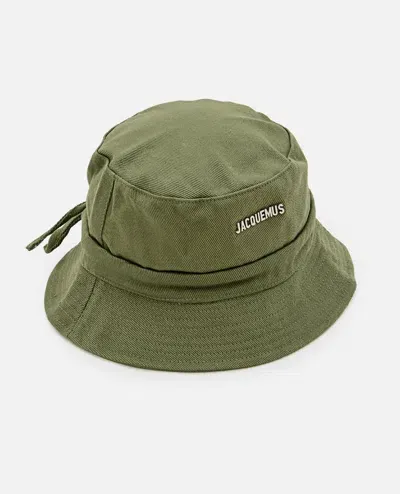 Jacquemus Le Bob Gadjo Bucket Hat In Green