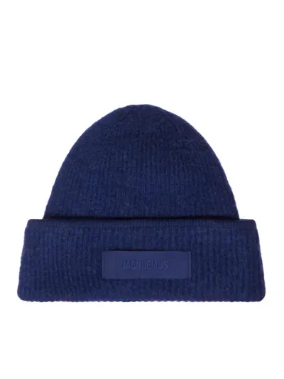 Jacquemus Le Bonnet Gros Grain In Blue