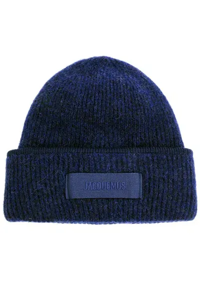 Jacquemus Le Bonnet Gros Grain In Blue