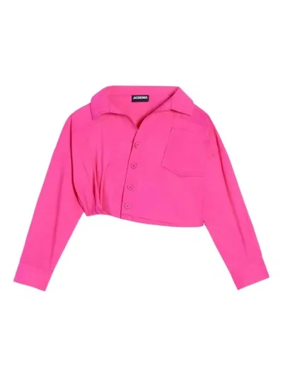 Jacquemus L'enfant Kids' The Mejean Shirt In Rosa