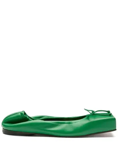 Jacquemus Les Ballerines Ballet Ballerina Shoes In Green