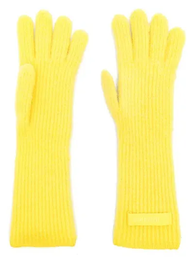 Jacquemus Les Gants Gros Gloves In Yellow