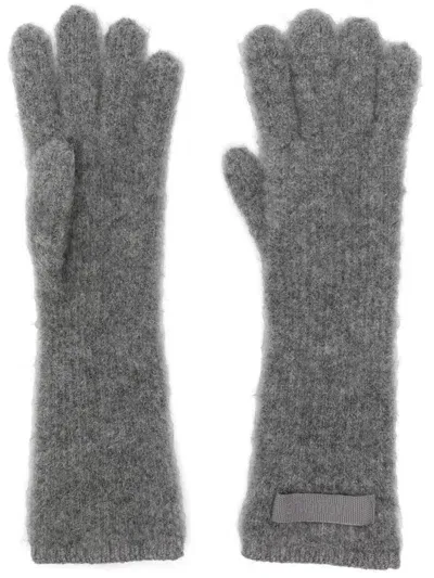 Jacquemus Les Gants Gros Grain Gloves In Grey