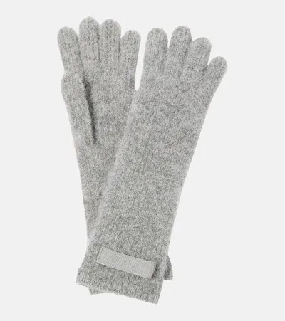 Jacquemus Les Gants Gros Grain Wool-blend Gloves In Gray