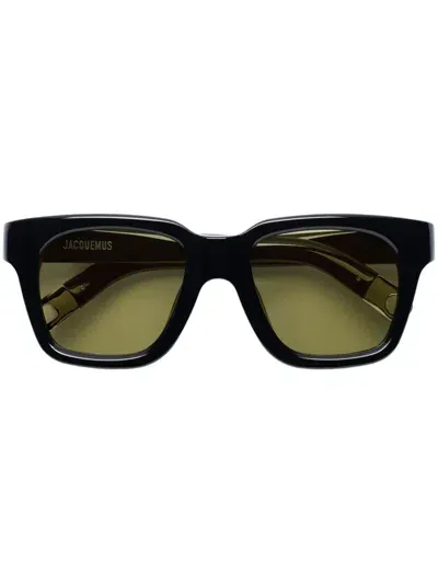 Jacquemus Les Lunettes Carino Sunglasses In Green